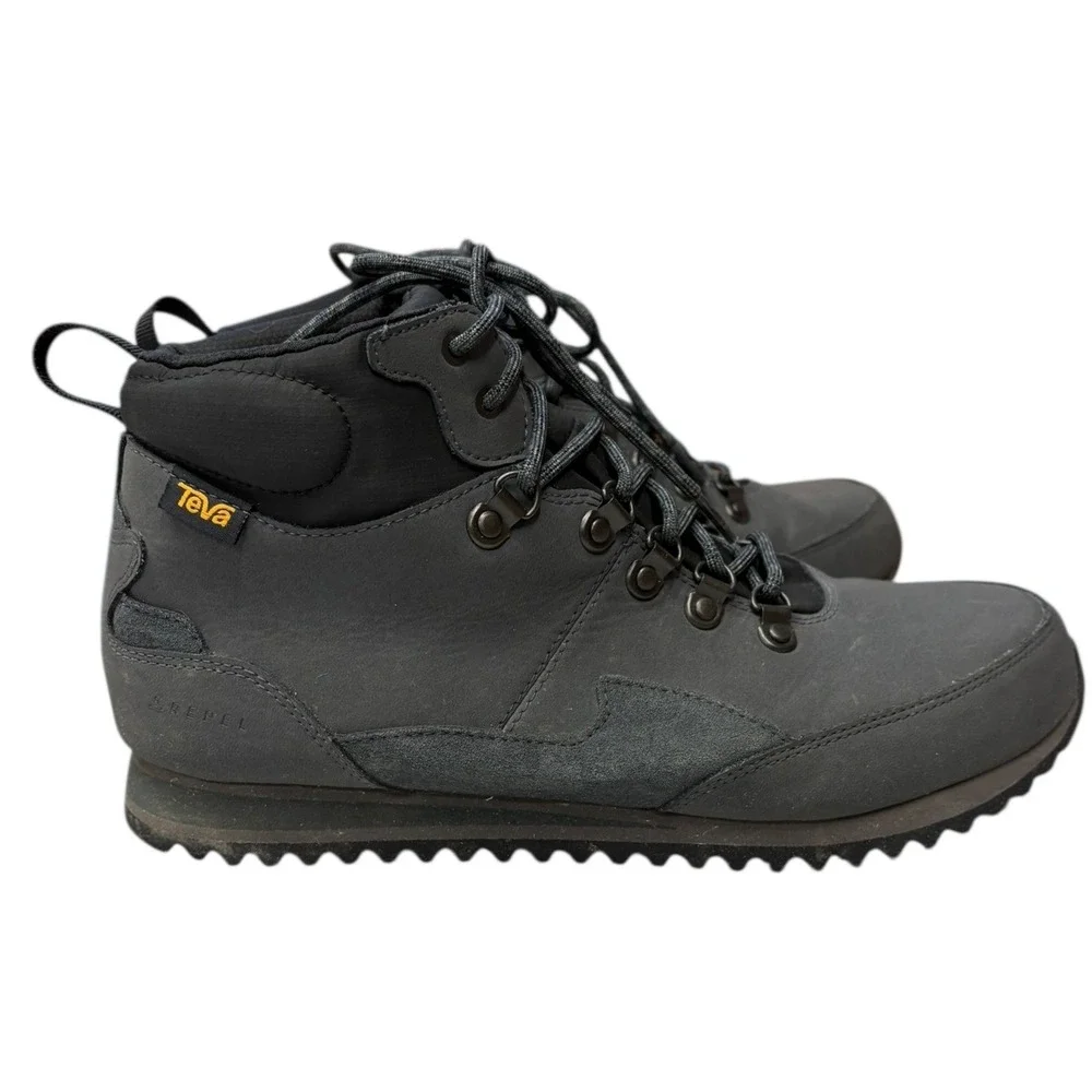 Teva Men's Freeside Rapid Repel Waterproof Hiking Boot Gull Grey Outdoor 12